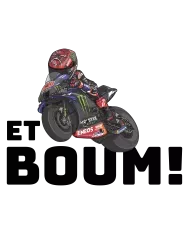 T-shirt homme personnalisé - MotoGP - "ET BOUM MOTO"