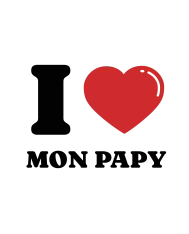 Body personnalisé – "I LOVE MON PAPY"
