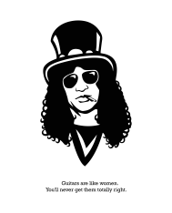 T-shirt homme personnalisé - Citations Musique - "Slash"