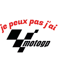 T-shirt homme personnalisé - MotoGP - "Je peux pas j'ai MotoGP"