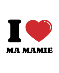 Tote Bag personnalisé – "I LOVE MA MAMIE"