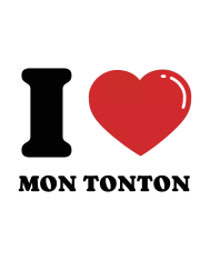 Body personnalisé – "I LOVE MON TONTON"