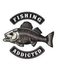 Tablier personnalisé – "Fishing addicted"
