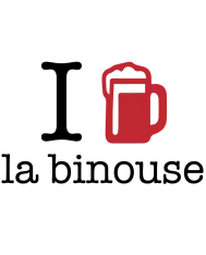 T-shirt homme 100% coton bio - Cadeau - "I LOVE la binouse"