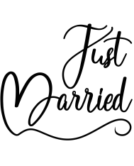 T-shirt homme personnalisé - Mariage - "Just married"