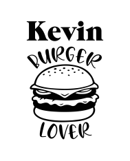 Tablier personnalisé – "...Burger Lover"