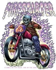 T-shirt homme personnalisé - Moto - "Firestarter"