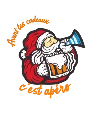 T-shirt homme personnalisé - Évènements - "Avant les cadeaux c'est apéro"