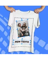 T-shirt homme personnalisé photo et texte