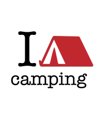 T-shirt homme 100% coton bio - Cadeau - "I LOVE camping"