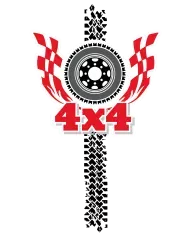 T-shirt homme personnalisé - 4X4 - "Drift"