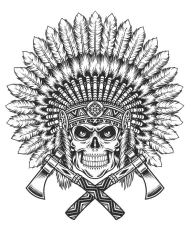 T-shirt homme personnalisé - Historiques - "Dead Indian Chief"