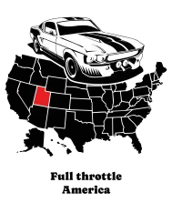 T-shirt homme personnalisé - Muscle car et usa - "Full throttle America"