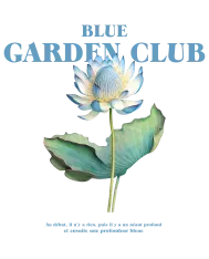 T-shirt homme personnalisé - Nature - "Blue garden club"