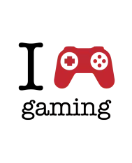 T-shirt homme 100% coton bio - Cadeau - "I LOVE gaming"