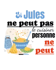 Tablier personnalisé – "Si... ne peut pas le cuisiner, personne ne peut"