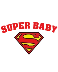 Bavoir personnalisé – "Super baby"