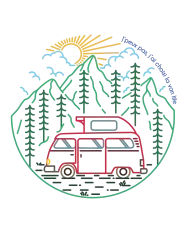 T-shirt homme 100% coton bio - Cadeau - "J'peux pas j'ai choisi la van life"