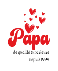 Tablier personnalisé – "Papa de qualité supérieure"