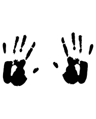 Tablier personnalisé – "Empreinte de mains"