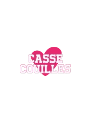T-shirt homme 100% coton bio - Humour - "Casse couilles" Rose