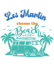 T-shirt homme personnalisé - Van life - "...We choose the beach life"