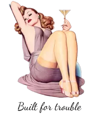 T-shirt homme personnalisé - Vintage - "Build for trouble"