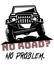 T-shirt homme personnalisé - 4X4 - "No problem"