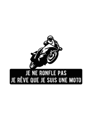 T-shirt homme personnalisé - Citations Humour - "Je ne ronfle pas"