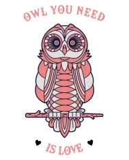 T-shirt homme personnalisé - Citation - "Owl you need is love"