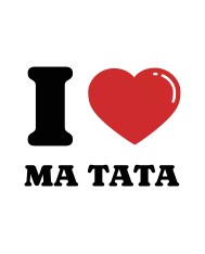Tote Bag personnalisé – "I LOVE MA TATA"