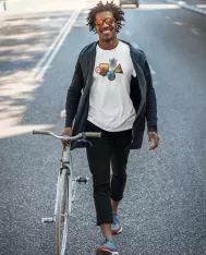 T-shirt homme personnalisé - Sport - "Certifié Biker"