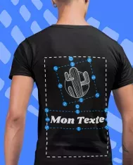 T-shirt homme personnalisé dos