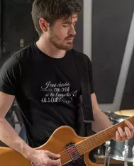 T-shirt homme personnalisé - Musique - "J'irai chercher ton coeur"