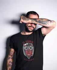 T-shirt homme personnalisé - Diables et Diablesses - "Le diable rit avec nous"