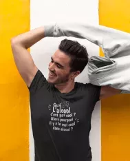 T-shirt homme personnalisé - Citations films et séries - "L'alcool c'est pas cool ?"
