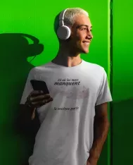 T-shirt homme personnalisé - Citations Musique - "La musique parle"