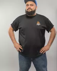 T-shirt homme personnalisé - Moto tout terrain - "Casque enflammé"