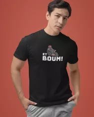 T-shirt homme personnalisé - MotoGP - "ET BOUM MOTO"