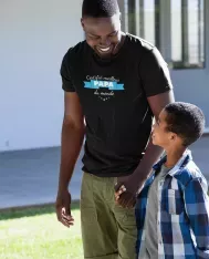 T-shirt homme 100% coton bio - Cadeau - "Certifié meilleur papa du monde"