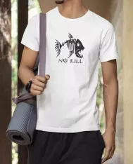 T-shirt homme personnalisé - Chasse et pêche - "No kill"
