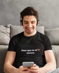 T-shirt homme personnalisé - Musique - "Pour que tu m'aimes encore"