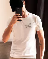 T-shirt homme personnalisé - Mariage - "Just married"
