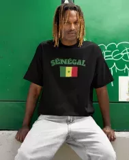 T-shirt homme personnalisé - Football - "Maillot de foot SÉNÉGAL"