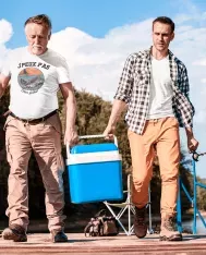 T-shirt homme personnalisé - J'peux pas - "J'peux pas j'pars pêcher"