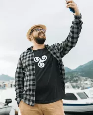 T-shirt homme personnalisé - Vintage - "Triskèle"