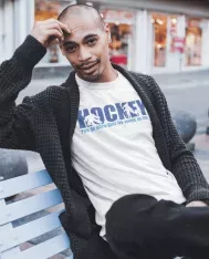 T-shirt homme personnalisé - Sport - "Pas de glace dans les veines"