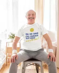 T-shirt homme personnalisés - Humour - "J'ai jamais dis non à un p'tit verre..."