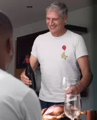 T-shirt homme personnalisé - Dessins animés et manga - "Ours gourmand"