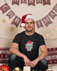 T-shirt homme personnalisé - Évènements - "Bad santa"